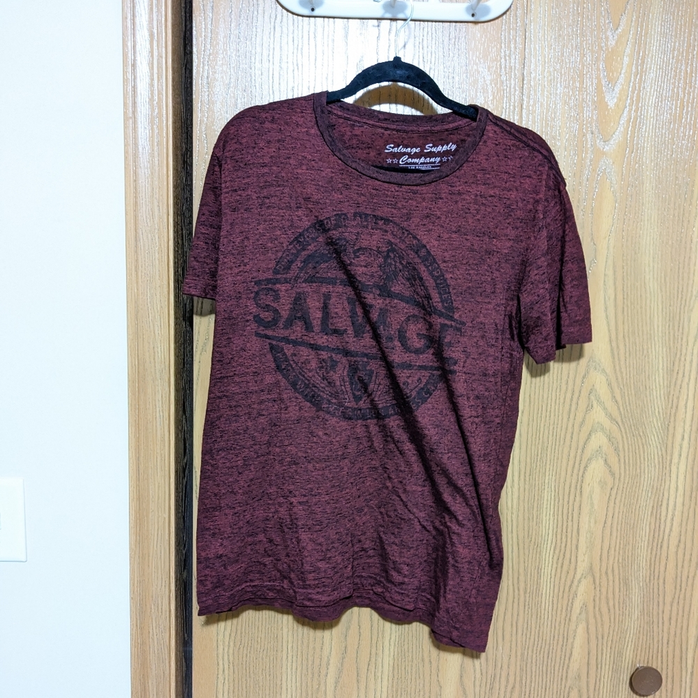 Salvage Supply Co Maroon Tshirt